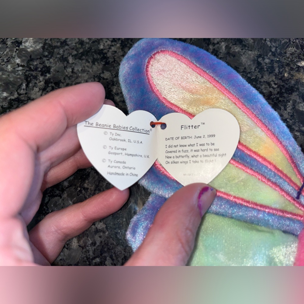 FLITTER BEANIE BABY - Picture 3 of 9
